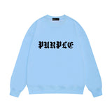 Purple Brand Sweatshirt Loose Crew Neck Sweater