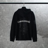 CHH Chrome Heart Hoodie Chrome Heart Sanskrit embroidered hooded zip-up sweater