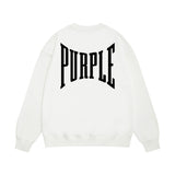 Purple Brand Sweatshirt Loose Crew Neck Sweater