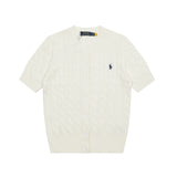 Ralph Lauren Knitted sweaters Ralph Lauren Knitted Short Sleeved Shirt RL Ralph Pony Standard POLO Short Sleeve Knitted Sweater Cardigan T-Shirt