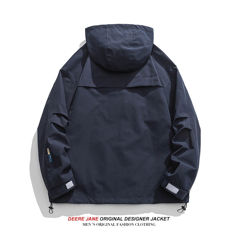 Men Jacket Men's Hooded Jacket Spring Leisure Top