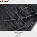 MIJKO Men Shorts Make Old Denim Shorts