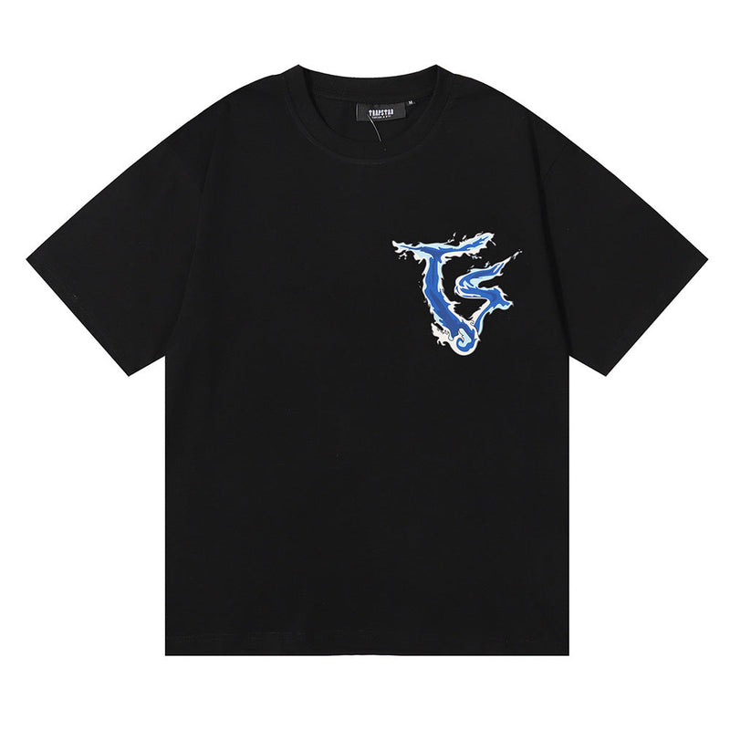 Trapstar T Shirts Trapstar Print Loose Casual Crew Neck Short Sleeve T-Shirt
