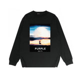 Purple Brand Long Sleeve T-Shirt Fashion Loose Long Sleeve Top