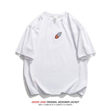 Men's T-Shirts Summer Short-Sleeved T-shirt Men's Loose All-Match White Casual
