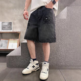 Chrome Heart Shorts Summer Embroidered Denim Shorts