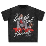 Kendrick Lamar T Shirts Vintage Washed Old Loose Short Sleeves