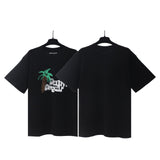 Palm Angels T Shirts Coconut Letter Logo Short Sleeve T-Shirt