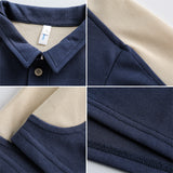 Men T-shirt Patchwork Short-Sleeved T-shirt Men's Summer Wide Leisure