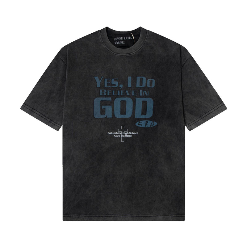 ERD T Shirts Cartoon Print Loose-Fitting Casual T-shirt Men