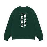 Purple Brand Sweatshirt Loose Crew Neck Sweater