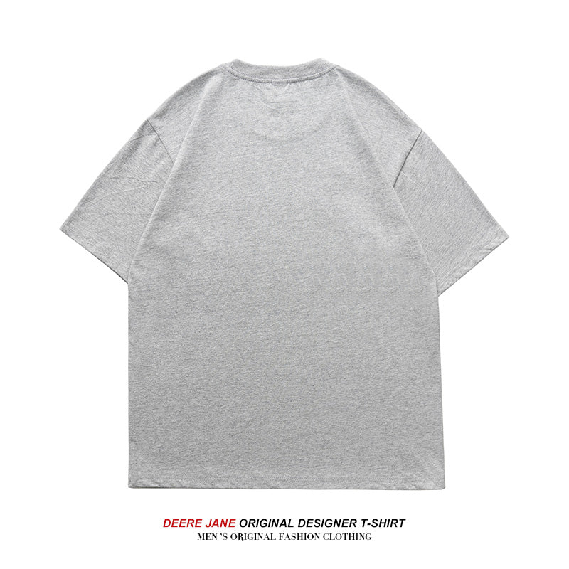 Men T-Shirts Short-Sleeved T-shirt Men's Trendy Couple Summer Half Sleeve Loose All-Matching