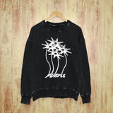 Purple Brand Distressed Sweatshirt Retro Vintage Crew Neck Sweater