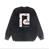 Purple Brand Distressed Long Sleeve Shirt Fashion Distressed Loose Long-sleeved Top