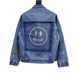 Drew House Jacket Ripped Embroidered Denim Jacket