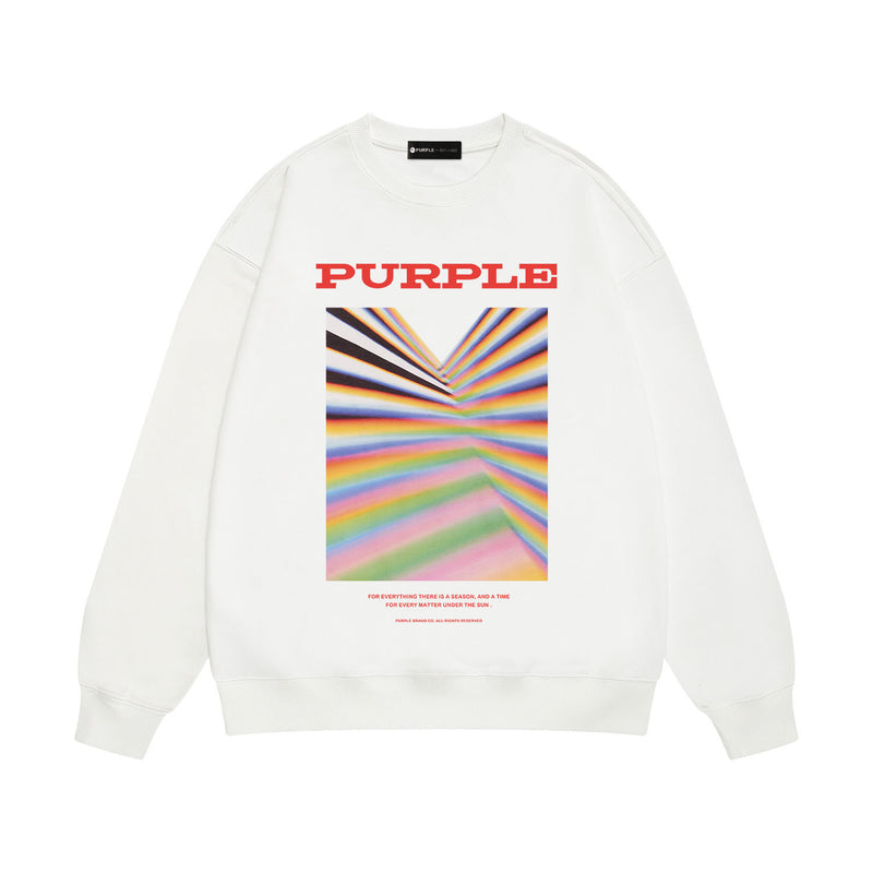 Purple Brand Sweatshirt Loose Crew Neck Sweater