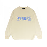 Purple Brand Long Sleeve T-Shirt Fashion Loose Long Sleeve Top