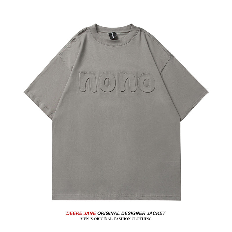 Men T-shirt Summer Cotton Short Sleeve T-shirt Men's Loose All-Match