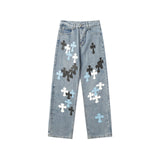 CHH Chrome Hearts Jeans Unisex Casual Loose Jeans