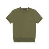 Ralph Lauren Knitted sweaters Ralph Lauren Knitted Short Sleeved Shirt RLl Pony Standard Knitted Twist Embroidered Short Sleeve Top T-Shirt