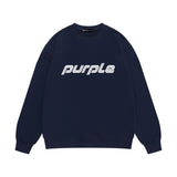 Purple Brand Sweatshirt Loose Crew Neck Sweater