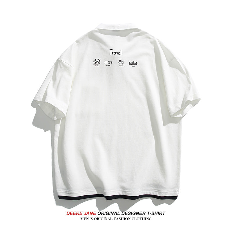 Men T-Shirts Short-Sleeved T-shirt Male Half Sleeve Summer Casual Polo Shirt