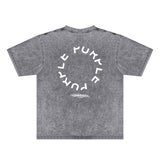 Purple Brand Distressed T Shirts Short Sleeve