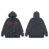 Gallery Dept Hoodie Hand Painted Ink Washed Hooded Sweater