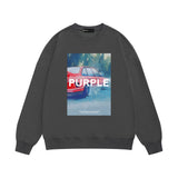 Purple Brand Sweatshirt Loose Crew Neck Sweater