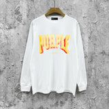 Purple Brand Long Sleeve T-Shirt Fashion Loose Long Sleeve Top