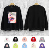 Purple Brand Sweatshirt Loose Crew Neck Sweater
