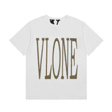 Vlone T Shirt Spring Summer Pattern Pullover Short Sleeve