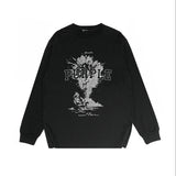 Purple Brand Long Sleeve T-Shirt Fashion Loose Long Sleeve Top