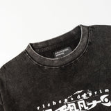 ERD T Shirts Cartoon Print Loose-Fitting Casual T-shirt Men