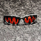 Trendy punk glasses epoxy mutant venom