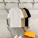 Off White T Shirts OW Color Palm Letter Crew Neck Pullover Short Sleeves