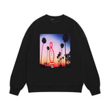 Purple Brand Sweatshirt Loose Crew Neck Sweater