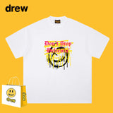 Drew T Shirts Smiling Face T-shirt Loose Men