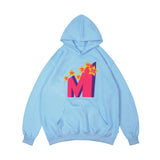 Man Fall Outfits Vintage Casual Hoodie Letter Hip Hop Hooded Sweater