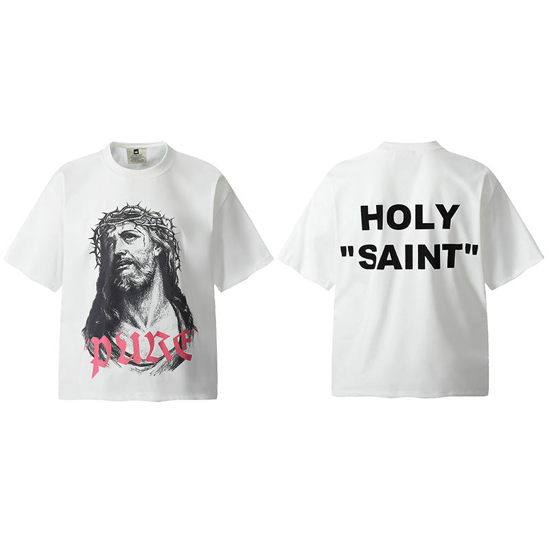 Men Vintage T-Shirts Pure "Holy Saint"