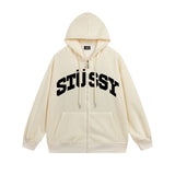 Stussy Hoodie Zip Cardigan Hooded Sweater