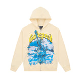 Godspeed Hoodie Autumn GOD Skull Letter Print Zip Hooded Sweater