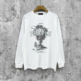 Purple Brand Long Sleeve T-Shirt Fashion Loose Long Sleeve Top