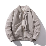 Mens Vintage Jackets Vintage PU Leather Jacket Padded Pilot Bike Leather Jacket