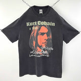 Men Vintage T-Shirts Saint "Kurt Cobain" Washed Distressed T-Shirts