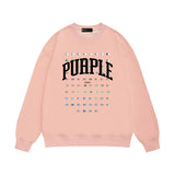 Purple Brand Sweatshirt Loose Crew Neck Sweater