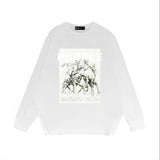 Purple Brand Long Sleeve T-Shirt Fashion Loose Long Sleeve Top
