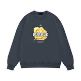 Purple Brand Sweatshirt Loose Crew Neck Sweater