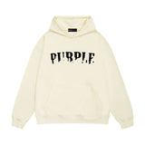 Purple Brand Hoodie Fashion Loose Hooded Sweater