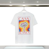 Casablanca T Shirts Rainbow Gate Alphabet